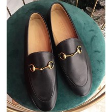 Gucci Women's Horsebit Loafer Leather Black/Beige