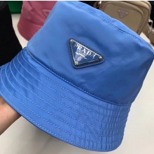 Prada Nylon Cap Hat 1HC137 Blue 2020