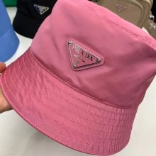 Prada Nylon Cap Hat 1HC137 Pink 2020