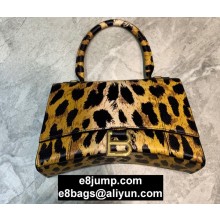 Balenciaga Hourglass Small Top Handle Bag Leopard Print