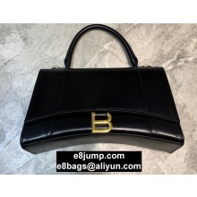 Balenciaga Hourglass Medium Top Handle Bag Black/Gold