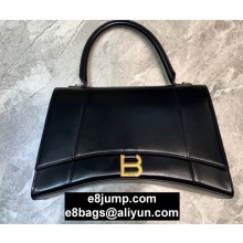 Balenciaga Hourglass Large Top Handle Bag Black/Gold