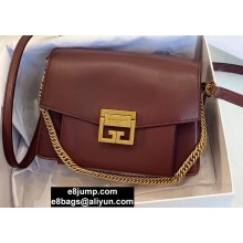 Givenchy Small GV3 Bag in Smooth Box Leather Burgundy