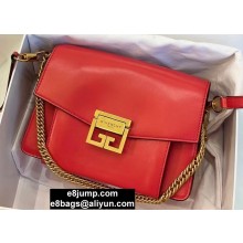 Givenchy Small GV3 Bag in Smooth Box Leather Red