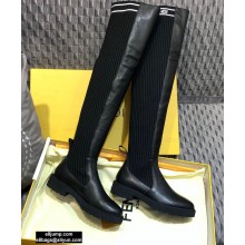 Fendi Thigh-High Boots Black 2020