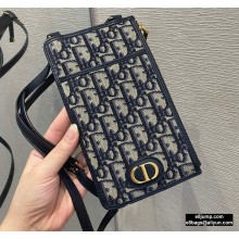 Dior Oblique 30 Montaigne Long Wallet with Strap 2020