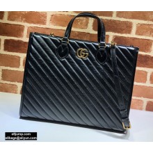 Gucci GG Marmont Medium Tote Bag ‎627332 Black 2020