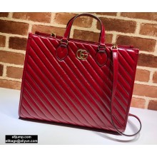 Gucci GG Marmont Medium Tote Bag ‎627332 Red 2020