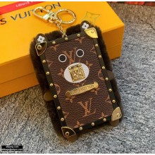 Louis Vuitton Wild Fur Eye-Trunk Bear Bag Charm and Key Holder M68451