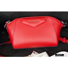 Givenchy Nano Antigona Bag in Grained Leather Red 2020