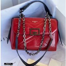 Givenchy ID Small Bag in Aged Leather Red 2020