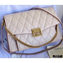 Givenchy Medium GV3 Bag in Diamond Quilted Leather Beige