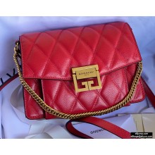 Givenchy Small GV3 Bag in Diamond Quilted Leather Red