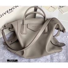 Givenchy Medium Antigona Soft Bag in Smooth Leather Gray 2020