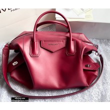 Givenchy Medium Antigona Soft Bag in Smooth Leather Red 2020