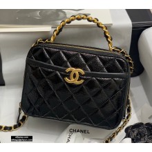 Chanel Get Round Vanity Case Bag AS2179 Black 2020