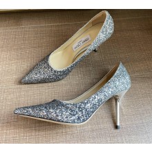 Jimmy Choo Heel 8.5cm Love Pumps Glitter 20 2021