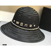 Alexander Wang Straw Hat Black 2021