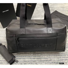 Saint Laurent Nuxx Duffle Bag in Smooth Lambskin 594400 Black