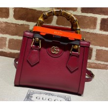 Gucci Diana Mini Tote Bag 655661 Red 2021