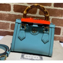 Gucci Diana Mini Tote Bag 655661 Light Blue 2021