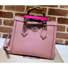 Gucci Diana Small Tote Bag 660195 Pink 2021