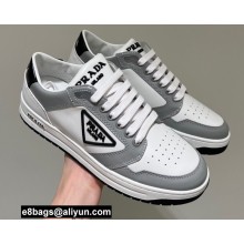 Prada District Leather Sneakers White/Gray 2022