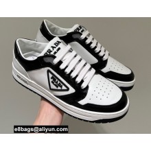 Prada District Leather Sneakers White/Black 2022