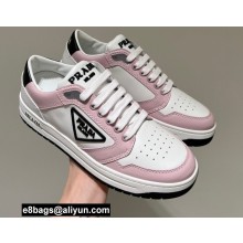 Prada District Leather Sneakers White/Pink 2022