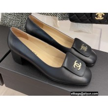 Chanel Heel 6cm Vintage Pumps Black Spring 2022