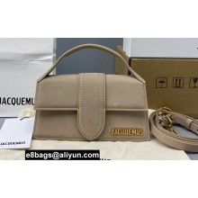 Jacquemus suede Le Bambino Mini Envelope Handbag nude