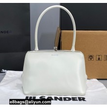 Jil Sander Goji Frame Square Small Shoulder Bag White