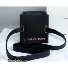 Y/project Accordion Mini Shoulder Bag Leather Black