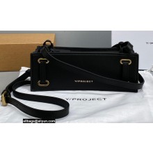 Y/project Mini Accordion Baguette Bag Leather Black