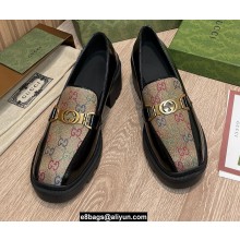 Gucci Heel 5.5cm Loafers with Interlocking G Horsebit 670417 Multicolor 2022