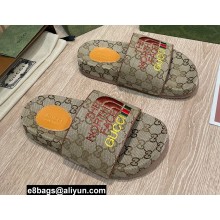 The North Face x Gucci GG Slide Sandals Beige 2022
