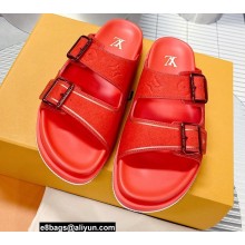 Louis Vuitton LV Trainer Mules Red 2022