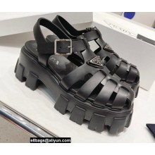 Prada Foam Rubber Sandals Black 2022