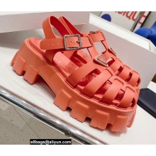 Prada Foam Rubber Sandals Lobster Pink 2022