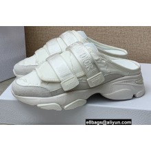 Dior D-Wander Open-back Sneakers Technical Fabric White 2022