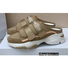 Dior D-Wander Open-back Sneakers Calfskin Beige 2022