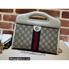 Gucci Ophidia small tote Bag with Web 693724 White 2022