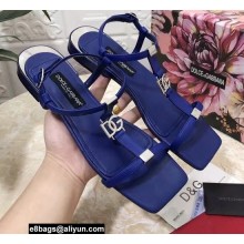Dolce & Gabbana Nappa leather DG sandals Blue 2022