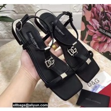 Dolce & Gabbana Nappa leather DG sandals Black 2022
