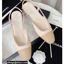 Chanel Heel 1.5cm Pattern Slingbacks G31319 Light Pink 2022