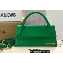 Jacquemus Leather Le Chiquito Long handbag Green