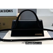 Jacquemus Leather Le Chiquito Long handbag Black