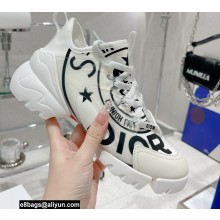 Dior D-Connect Sneakers Technical Fabric with Dior Union Print White 2022