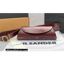 Jil Sander Cannolo Small Bag 7151 Burgundy