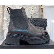 Chanel Calfskin Ankle Boots G39208 Black 2022